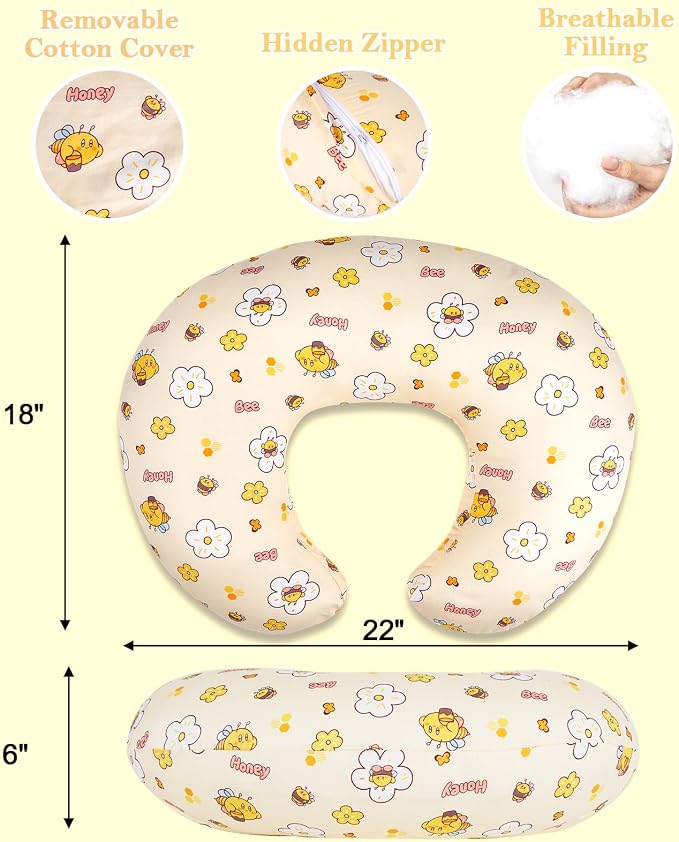 Nursing Pillow & Breastfeeding Pillow – Ergonomic C-Shape - Image 2