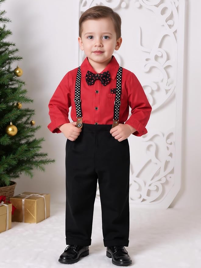 Boarnseorl Baby Boys Pants Sets, Toddler Gentleman Outfits, Infant Long Sleeve - Image 3
