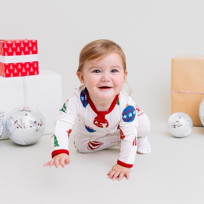 O2 BABY Baby Boys Girls Organic Cotton Zip-Front Sleeper Pajamas, Footed Sleep - Image 3