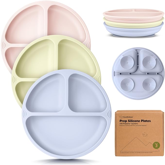 KeaBabies Suction Plates for Baby, Toddler by KeaBabies