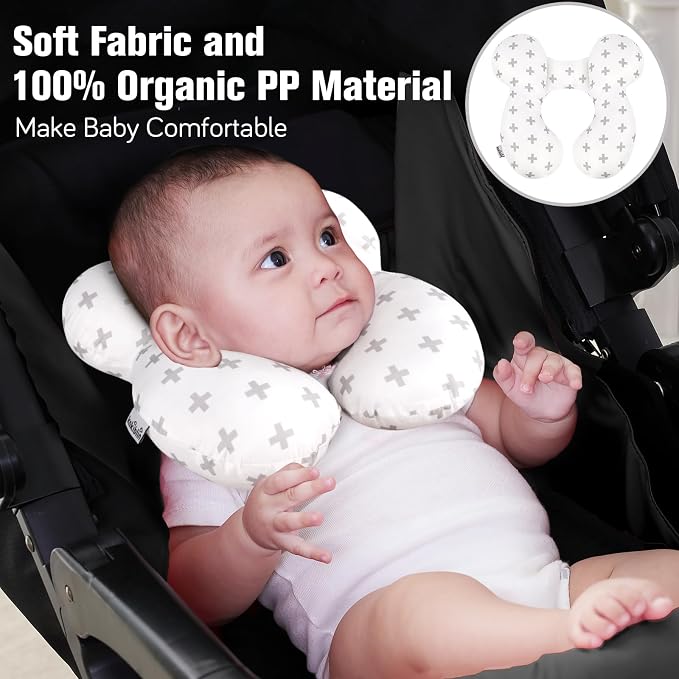 KAKIBLIN Baby Travel Pillow, Baby Neck Pillows - Image 2