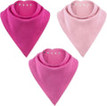 Adult Drool Bib for Special Needs, 3 Pk Soft Absorbent Large Bandana Bibs Set by BozenTek