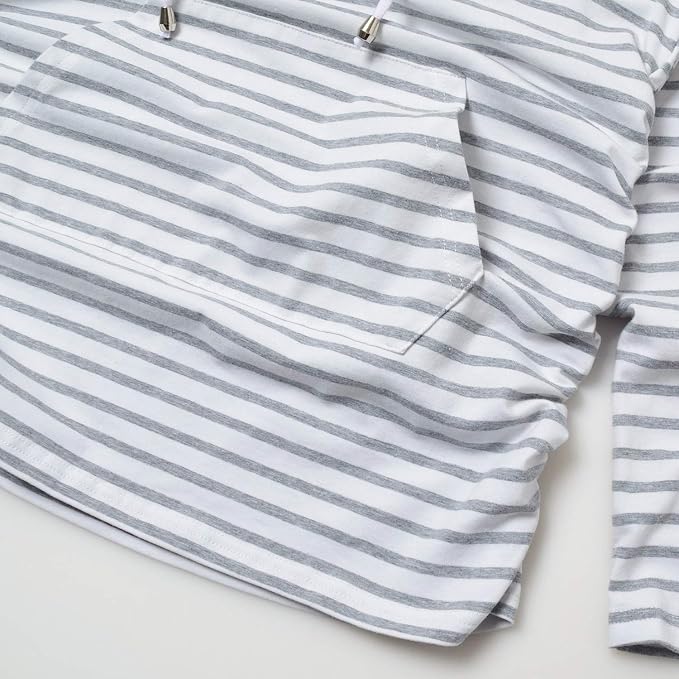 GINKANA Maternity Hoodie Long Sleeves Shirts Casual Maternity Top Pregnancy - Image 4