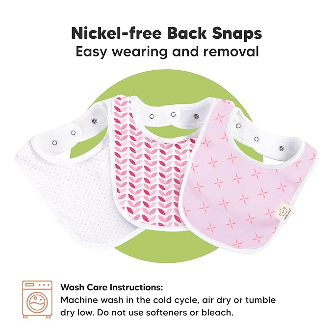 8-Pack Organic Baby Bibs for Boys, Girls - Image 9