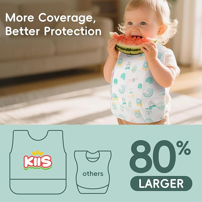 KIIS Disposable Baby Bibs for Travel - Image 6
