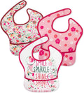 Mess Proof Baby Bib 3 Pack, Waterproof Led Weaning Baby Feeding Bibs by CivaruaKids