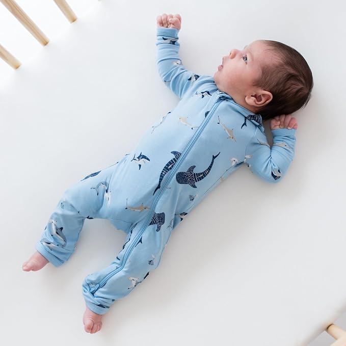 KYTE BABY Unisex Rayon Made From Bamboo Zippered Rompers 0-24 Months - Image 2