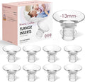 Flange Inserts 8PCS 13mm for 24mm Flange/Shield, Flange Sizing Kit Silicone by NursiLuna