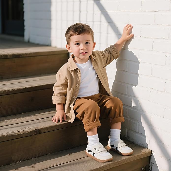 Toddler Wide Toe Box Barefoot Shoes Boys Girls Sneakers Kids Tennis Shoes - Image 2
