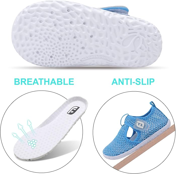 JOINFREE Baby Toddler Water Shoes Boys Girls Sandals Barefoot Kids Breathable - Image 4