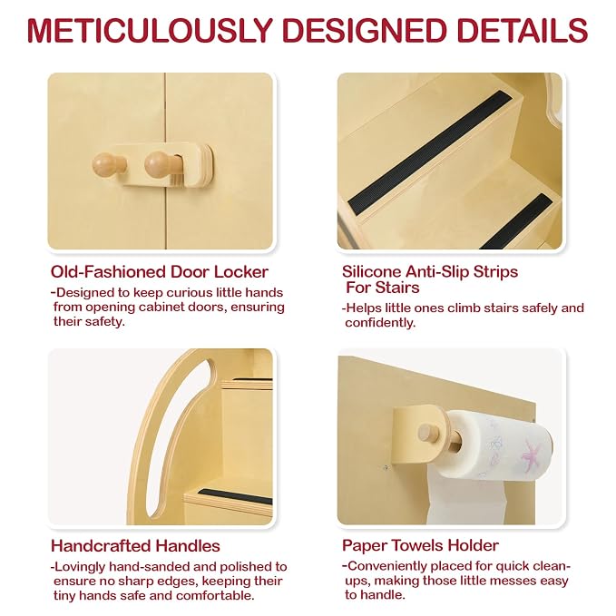 Monläurd® 100% Birch Baby Changing Table - Image 4