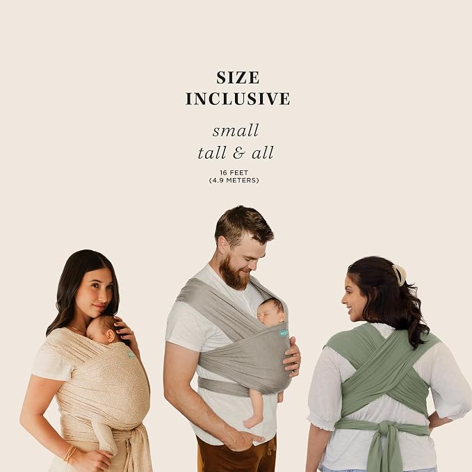 Moby Baby Wrap Carrier Classic for Newborns to Toddlers, Infant Sling Carrier - Image 8