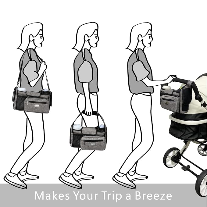 TOPDesign Universal Baby Stroller Organizer, Stroller Caddy - Image 7