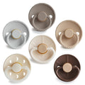 FRIGG Natural Rubber Baby Pacifier 6-Pack Earthy Wonder | Made in Denmark | by mushie