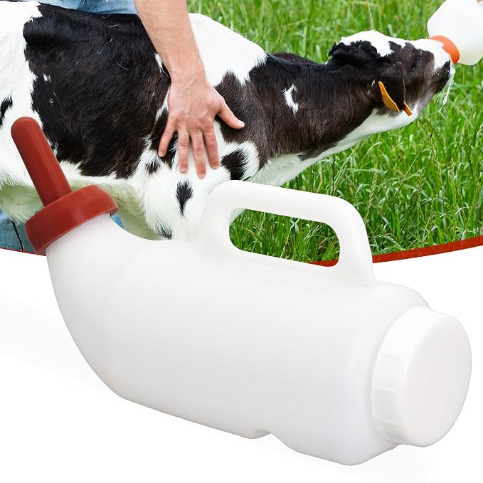 1 Set Nurser Bottles with Handle and Silicone Horizontal Calves Nursing Calf - Image 4