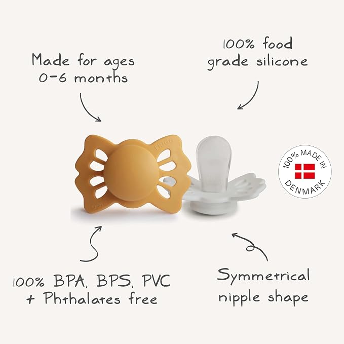 FRIGG Lucky Symmetrical SilkySoft Silicone Baby Pacifier | Made in Denmark | - Image 9