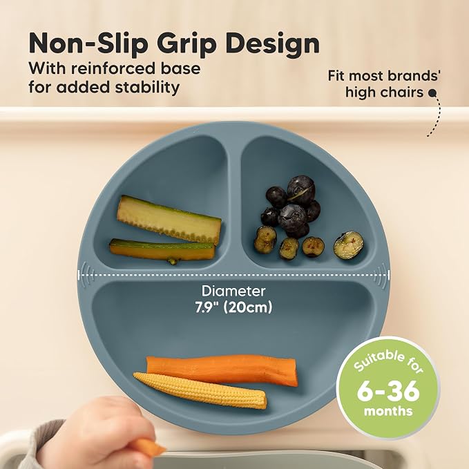 KeaBabies Suction Plates for Baby, Toddler - Image 4