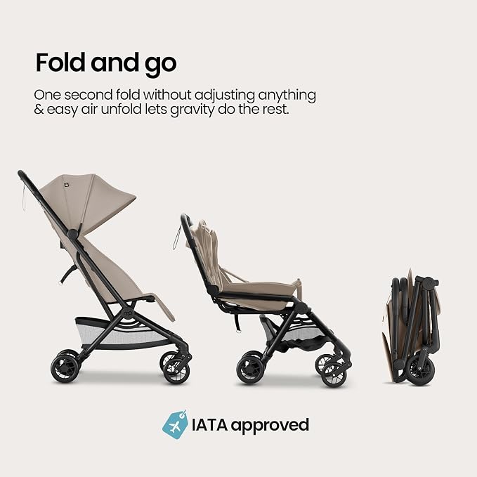 Mompush Velo Lightweight Travel Stroller, Compact & Airplane-Friendly - Image 6