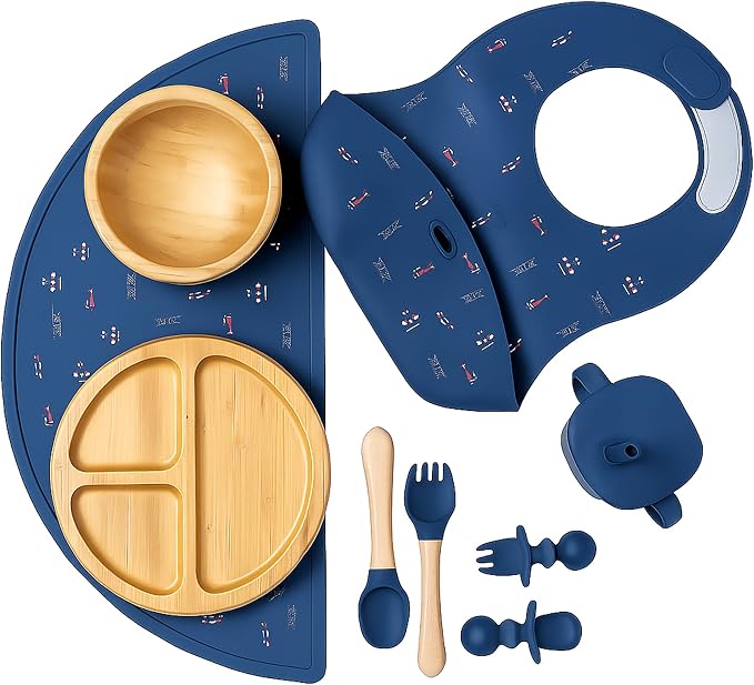 Bamboo Baby Feeding Set for Infants & Toddlers by FeedMeFun