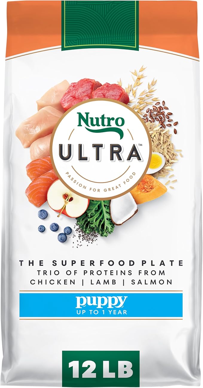 Nutro Ultra High Protein Dry Puppy Food, Trio of Proteins from Chicken by Nutro
