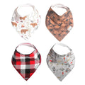 Copper Pearl 4 Pack Soft Cotton Baby Bibs by CopperPearl