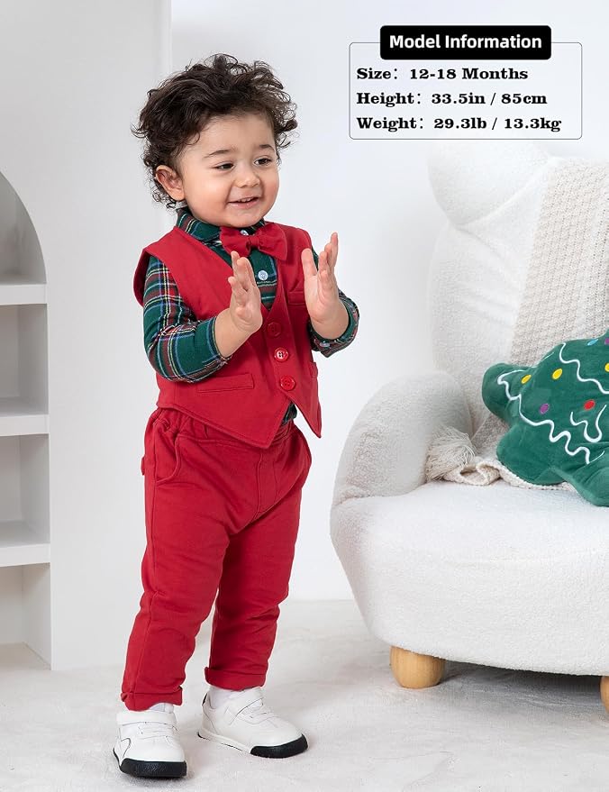 A&J DESIGN Baby Boy Suits Clothes Infant Toddler Formal Gentleman Outfits - Image 2