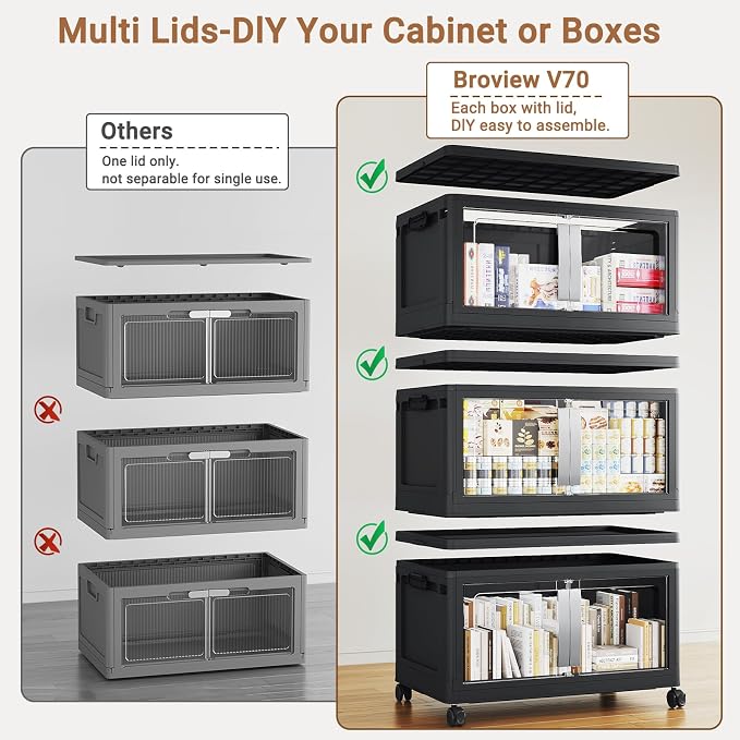 BROVIEW 800QT Stackable Storage Bins - Image 3