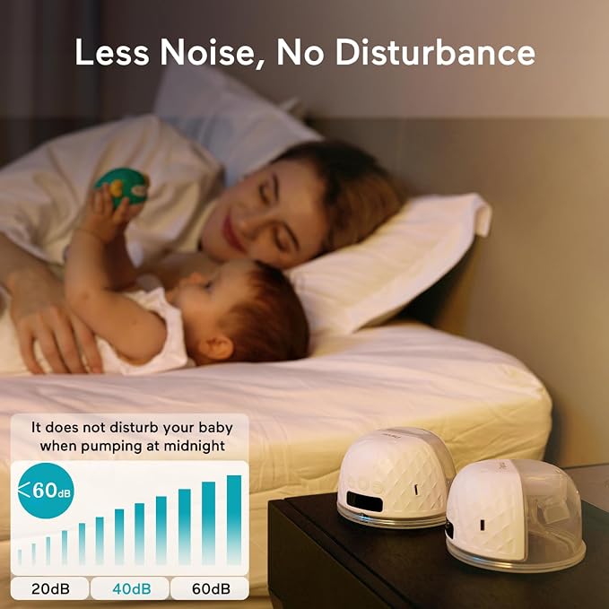 Paruu P10 Hands-Free Breast Pump Wearable, 338mmHg Strong Suction, Low Noise - Image 5