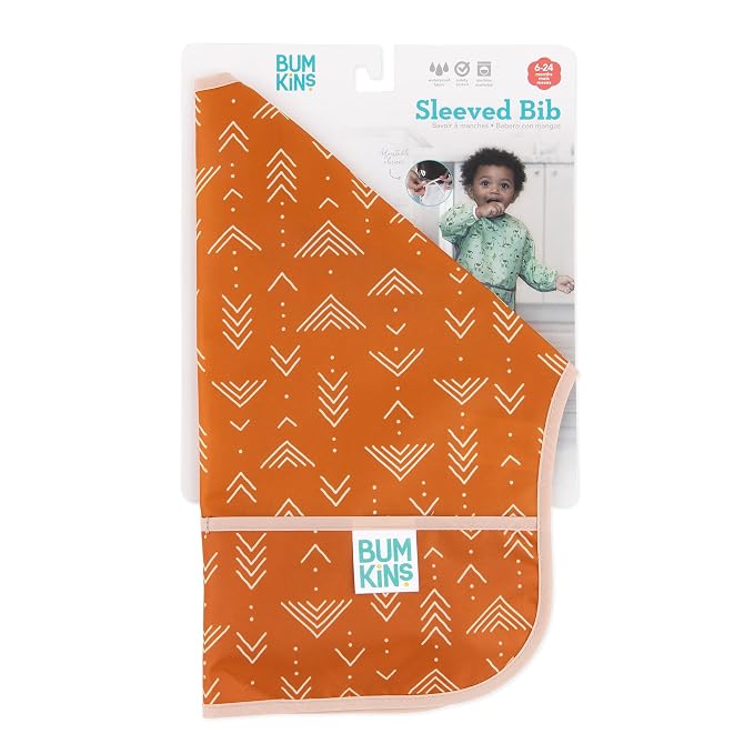 Bumkins Sleeved Bib for Girl or Boy, Baby and Toddler for 6-24 Mos, Essential - Image 6