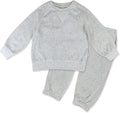 HonestBaby Baby 2-Piece Cozy Velour 100% Organic Cotton Sweatshirt and Jogger by HonestBaby