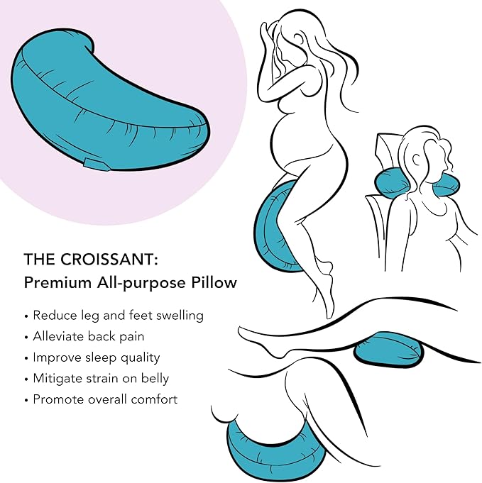 Premium Egyptian Cotton Versatile Pregnancy Maternity Pillow - Image 3