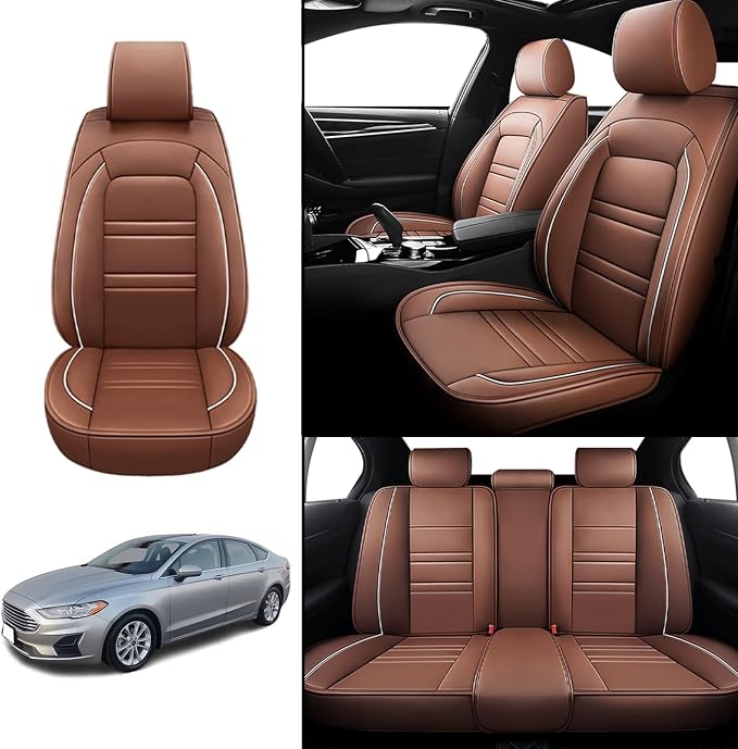 Seat Covers for Ford Fusion 2006-2020 | 5-Seats Leather Seat Covers - Image 2
