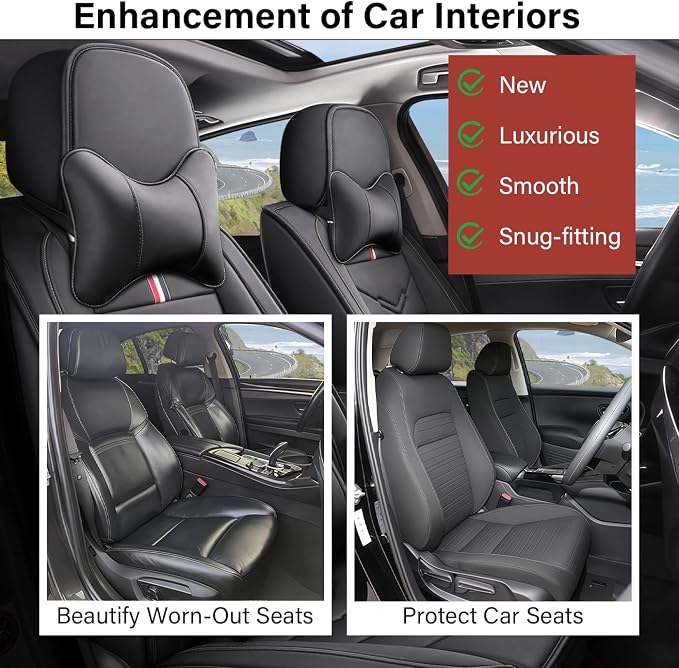 Leather Car Seat Covers Fit for LR Range Rover 2022-2025, 5 Seater Waterproof - Image 6