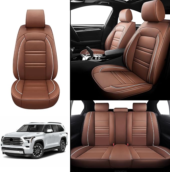 Seat Covers for Toyota Sequoia 2008-2025 | 5-Seats Leather Seat Covers - Image 2