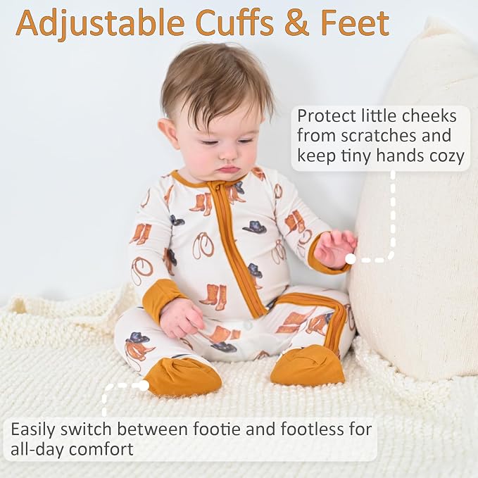 LollyBanks Baby Pajamas, 2-Way Zipper Romper, 95% Viscose Made from Bamboo and - Image 4