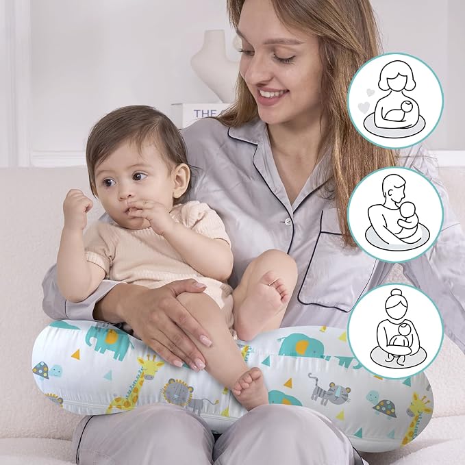 Little Grape Land Nursing Pillow, Upgraded Breast Feeding Pillow - Image 4
