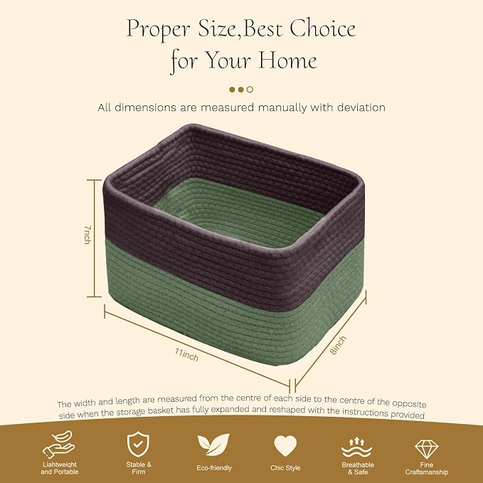 Hopegiver 3 Pack Storage Baskets - Image 8