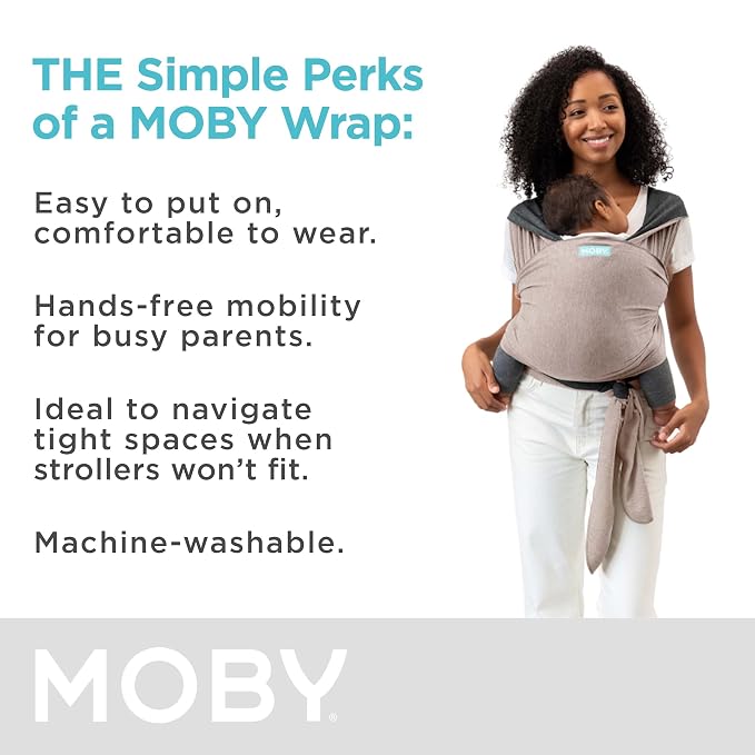 Moby Baby Wrap Carrier Reversible - Image 4