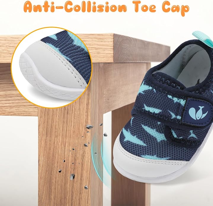 FEETCITY Baby First Walking Shoes Boys Girls Infant Sneakers Crib Shoes - Image 3