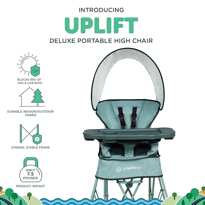 Baby Delight Go with Me Uplift Deluxe Portable High Chair | Travel High Chair | - Image 2