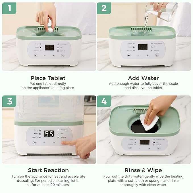 Momcozy Official Descaling Tablets, Compatible KleanPal Pro Baby Bottle Washer - Image 6