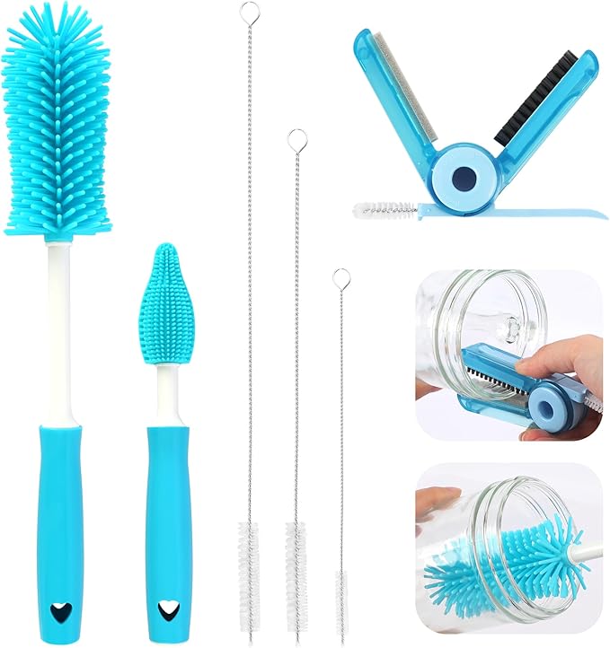 Sosmar 6 Pack Water Bottle Cleaner, Stanley Cup Cleaner Brush Kit by SOSMAR