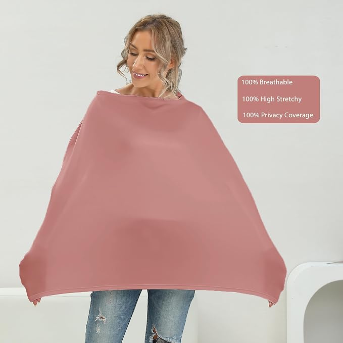 Breathable Car Seat Cover for Babies – Multi-Purpose Soft Rayon Nursing Cover - Image 3
