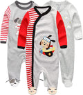 Kiddiezoom Baby and Toddler Boys'Snug Fit Footed One-Piece Romper Jumpsuit by Kiddiezoom