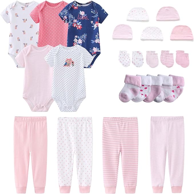 Newborn Layette Gift Set Bodysuits Pants by MAMIMAKA