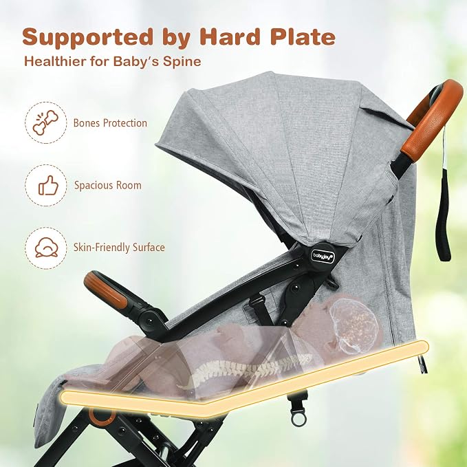 BABY JOY Lightweight Baby Stroller, Compact Toddler Travel Stroller - Image 8