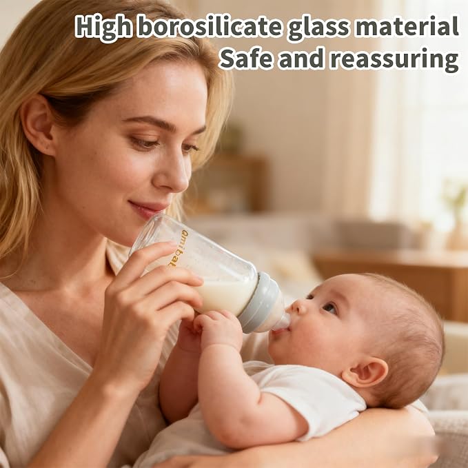 Breast Milk Storage Bottles 240ml 8oz BPA-Free Leak-Proof Baby Bottle - Image 8
