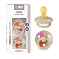 BIBS Pacifiers - Studio 2 Pack | Round Nipple Baby Pacifier | BPA Free Natural by BIBS