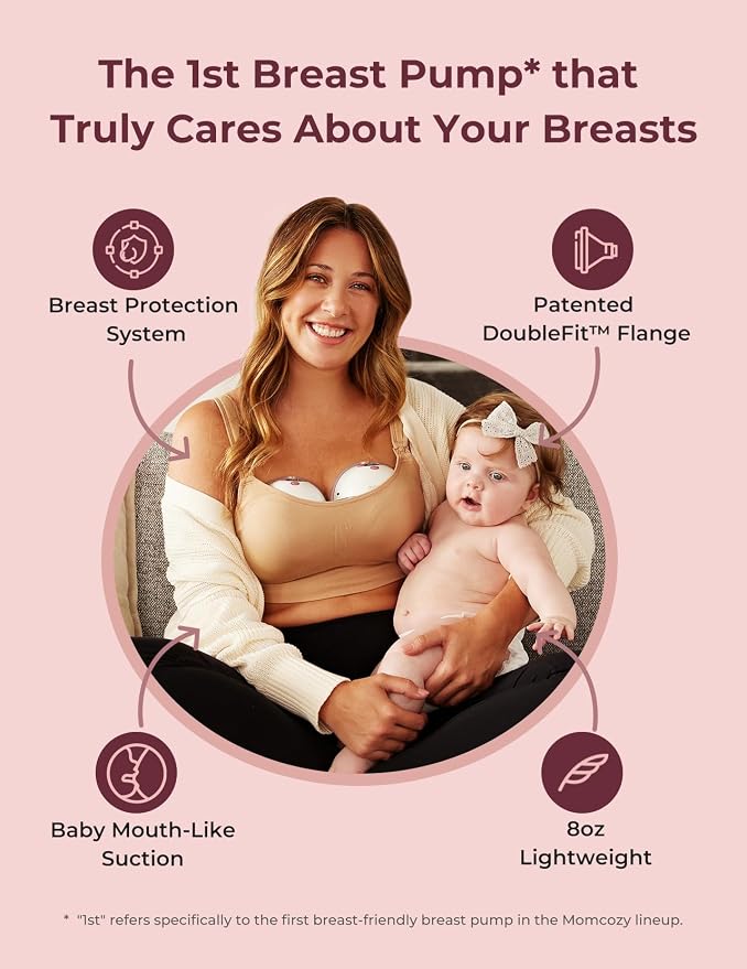 Momcozy M5 Breast Pump & A1 Lactation Massager Combo -Wearable Breast Pump - Image 4