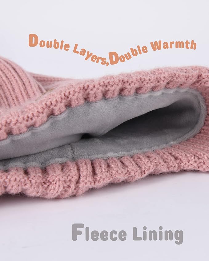 Baby Beanie Fleece Lined Toddler Winter Hat - Image 3